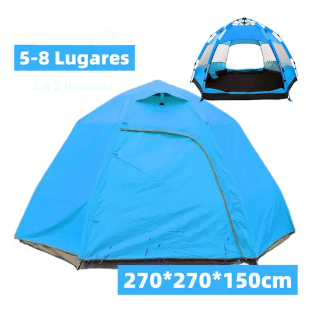 Barraca Impermeável Camping Iglu Tenda Acampamento 4 Pessoas