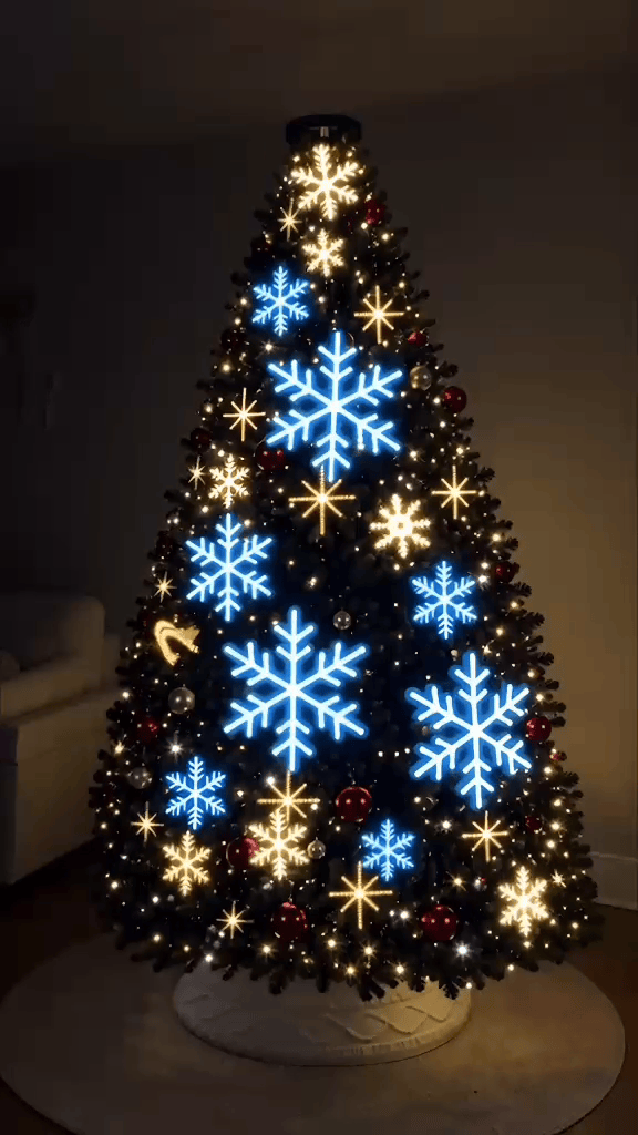Efeito de luz do Magic Light na árvore