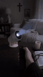 Story Glow projetando na parede