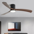 Ventilador de teto moderno com Iluminação e Controle Remoto - ZenithBreeze X2