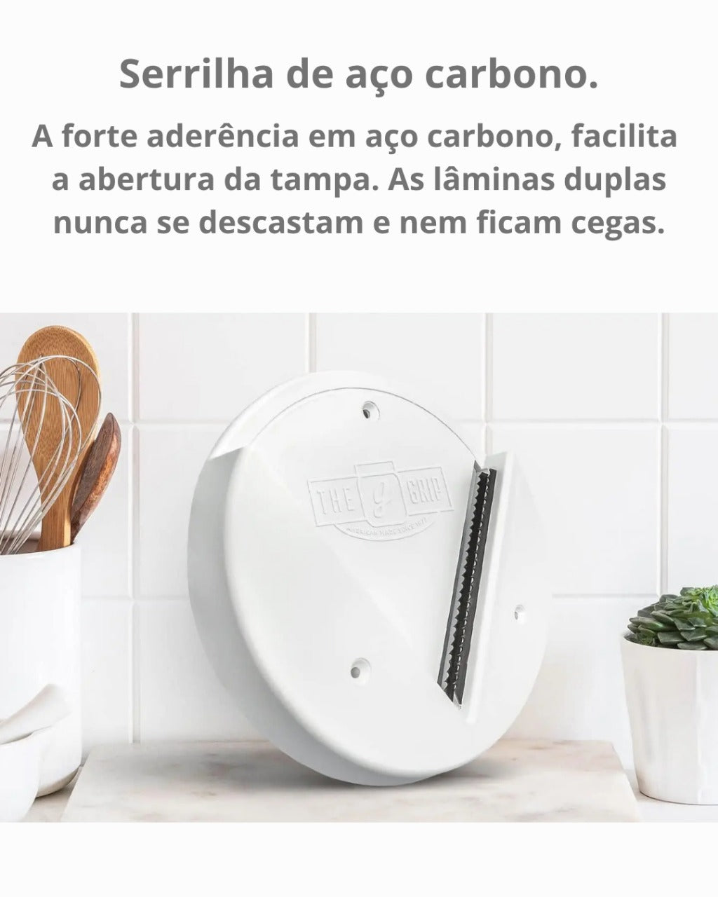 Abridor de Frascos e Garrafas sob o Armário com Antiderrapante