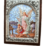 Adorno Italiano Anjo da Guarda 6 cm x 5 cm