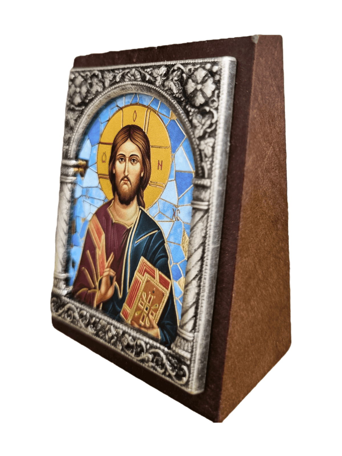 Adorno Italiano Jesus Pantocrator 6 cm x 5 cm