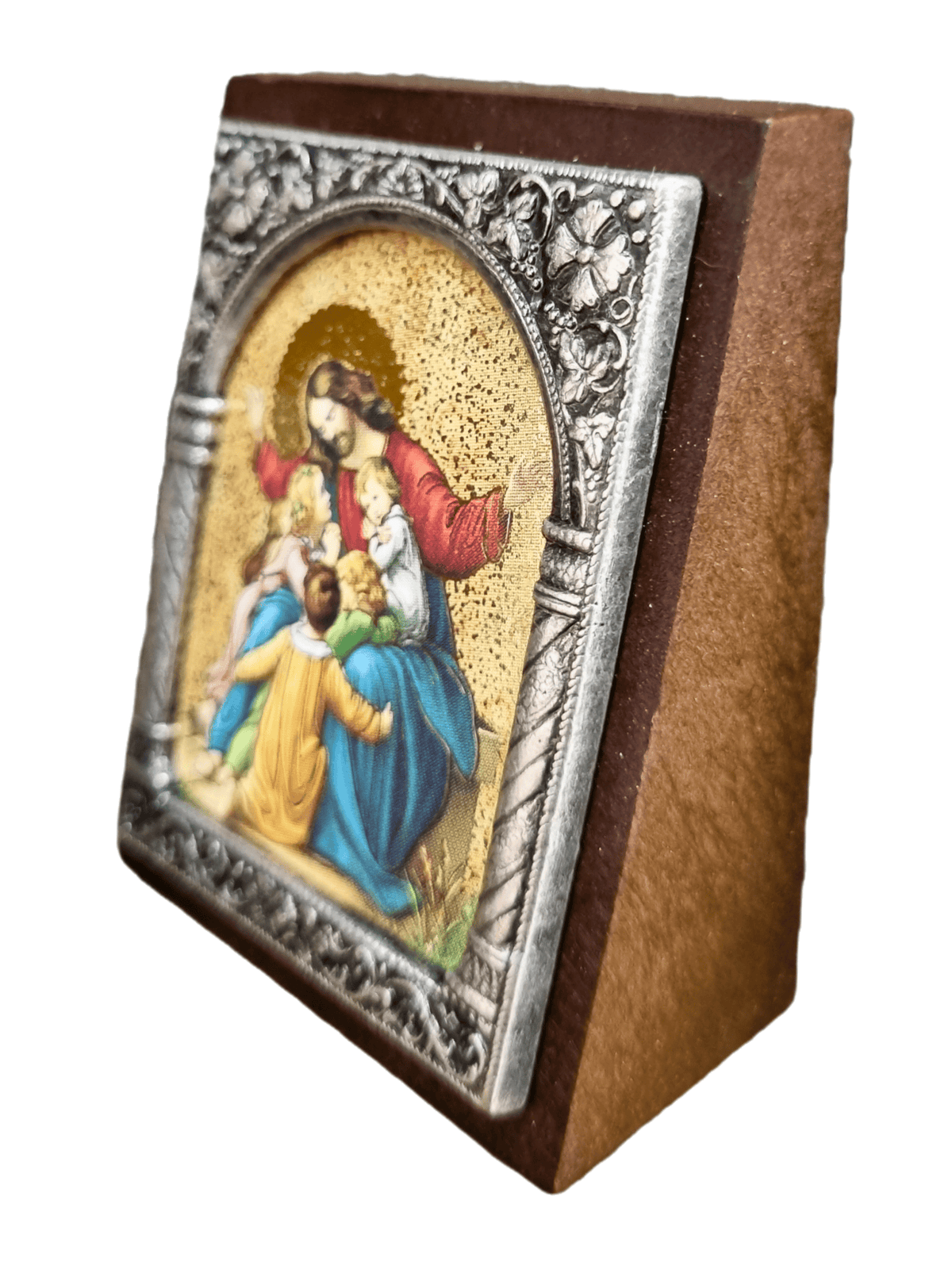 Adorno Italiano Jesus com as Crianças 6 cm x 5 cm