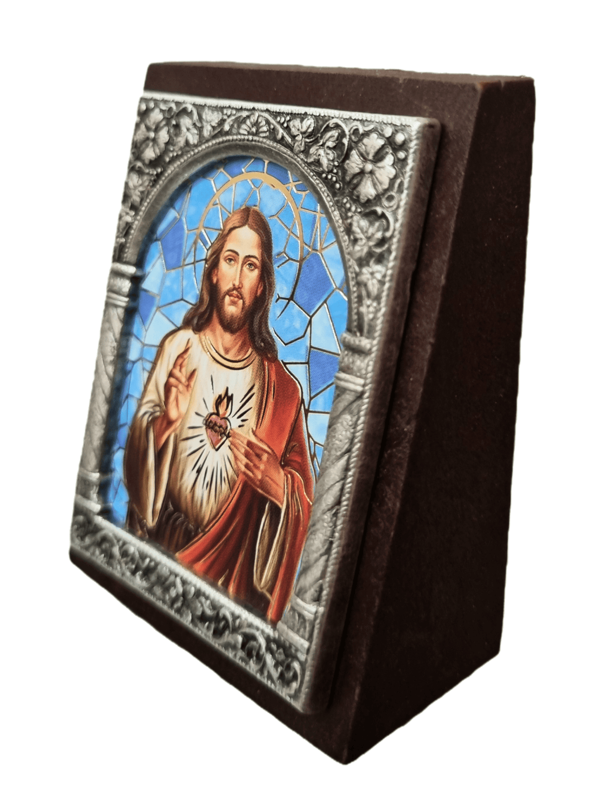 Adorno Italiano Sagrado Coração de Jesus 6 cm x 5 cm