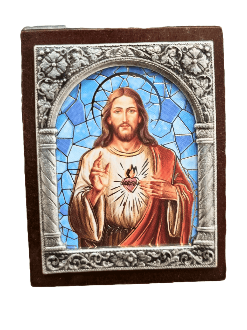 Adorno Italiano Sagrado Coração de Jesus 6 cm x 5 cm