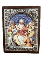 Adorno Italiano Santa Ceia 6 cm x 5 cm