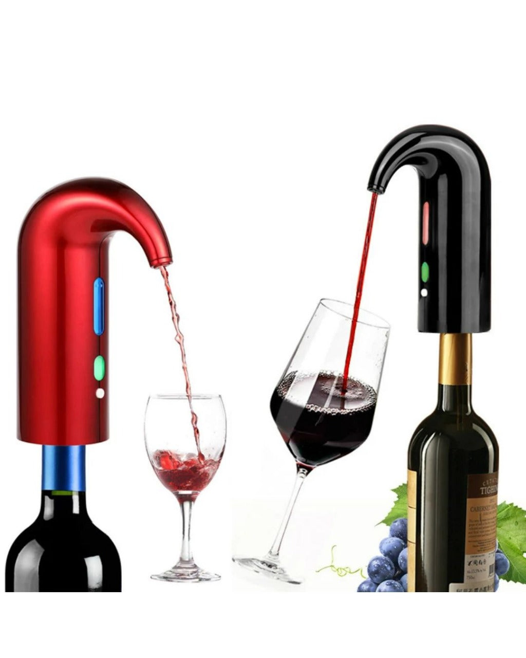 Aerador Elétrico de Vinho com Dispensador USB Automático