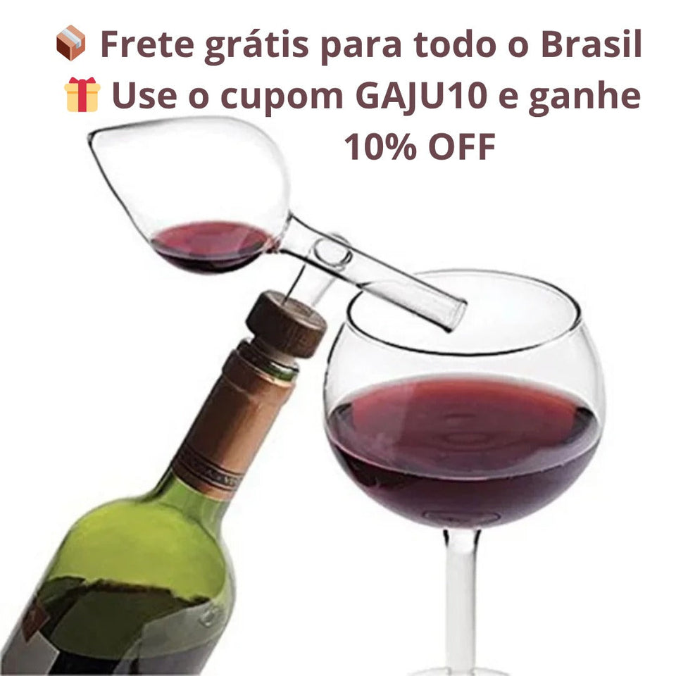 Aerador de Vinho Tinto em Vidro
