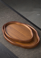 Bandeja de Madeira Decorativa para Servir e Decorar