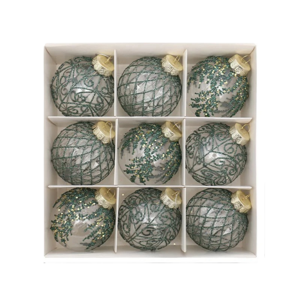 Bolas para Árvore de Natal Luxo com 9 Peças