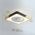 Luminária de teto decorativa com ventilador integrado - Ventiluz Street Design