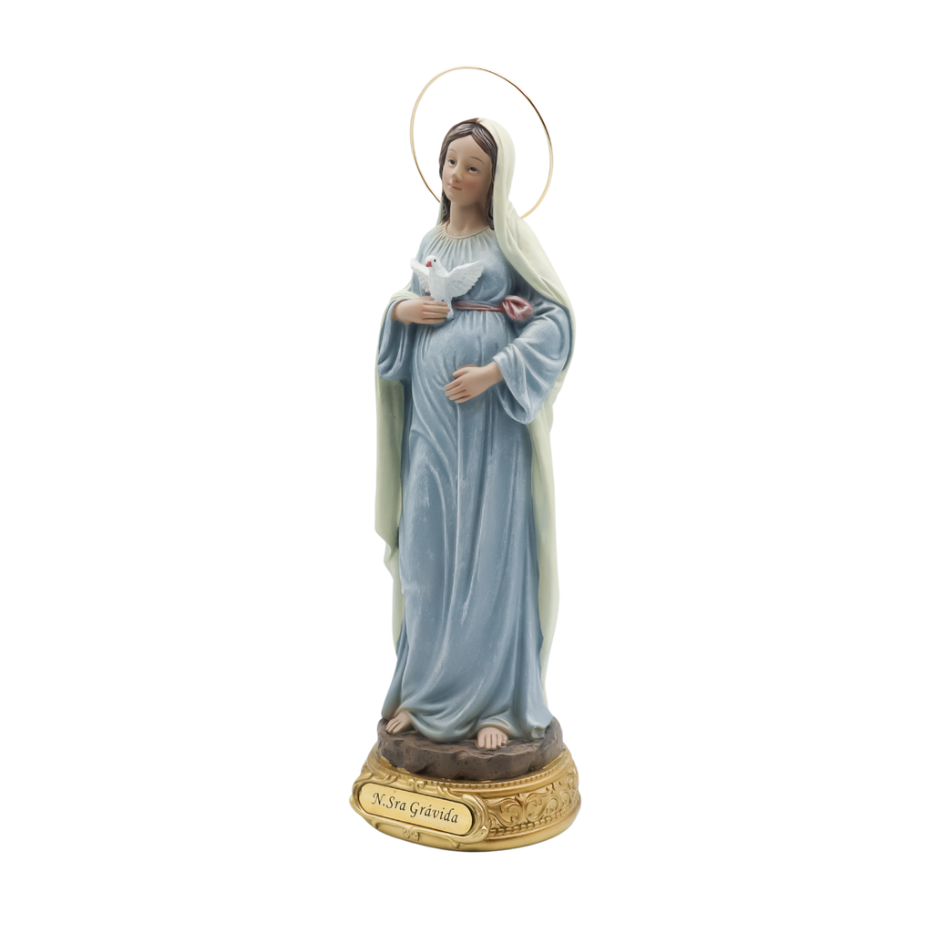 Imagem Nossa Senhora Grávida 30 cm (Linha EURO) resina