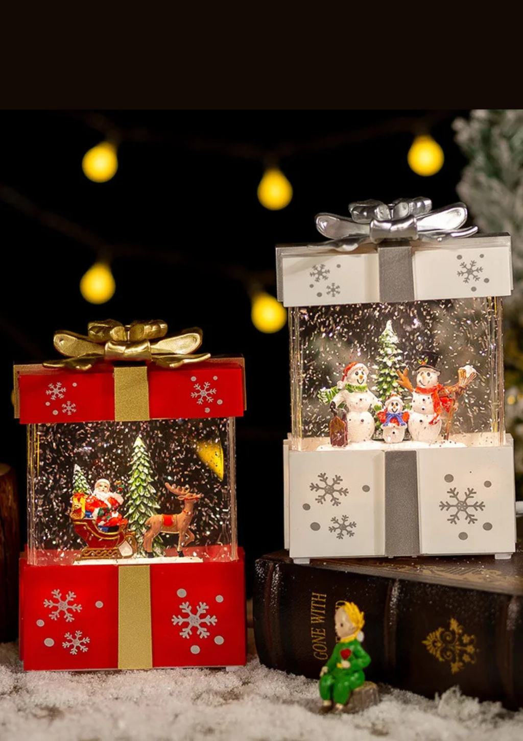 Caixa de Presente Musical de Natal