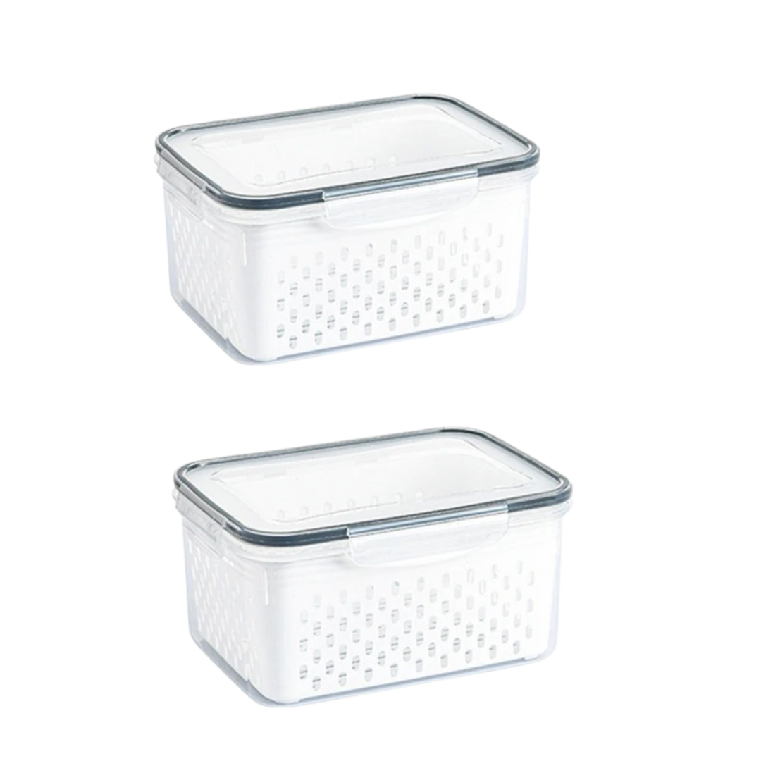 Potes Organizadores para Geladeira com Drenagem