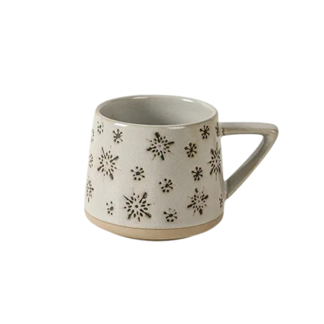 Caneca Natalina de Cerâmica com Alça Resistente ao Calor