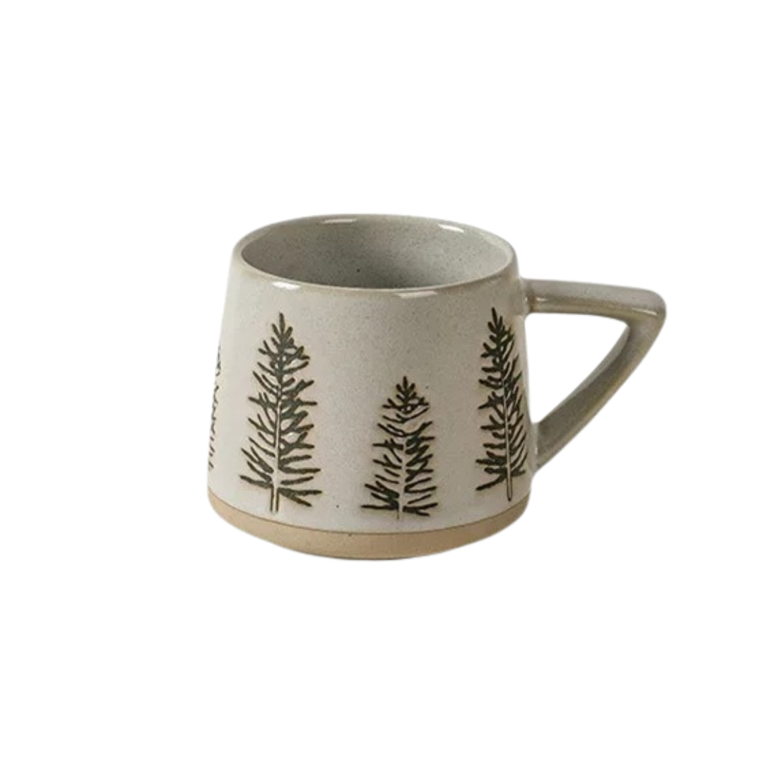 Caneca Natalina de Cerâmica com Alça Resistente ao Calor