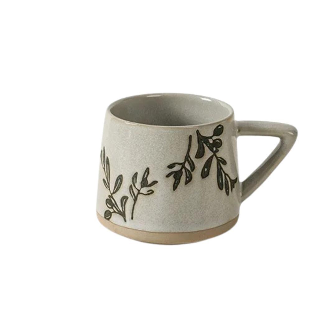 Caneca Natalina de Cerâmica com Alça Resistente ao Calor