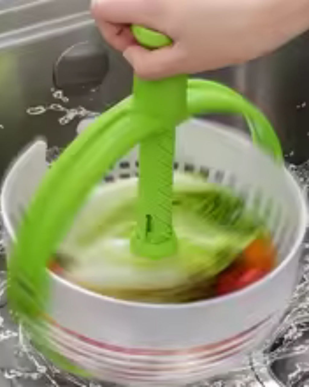 Centrífuga de Salada com Alça Dobrável para Frutas e Vegetais