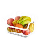 Cesta de Armazenamento de Cozinha em Aço Inoxidável