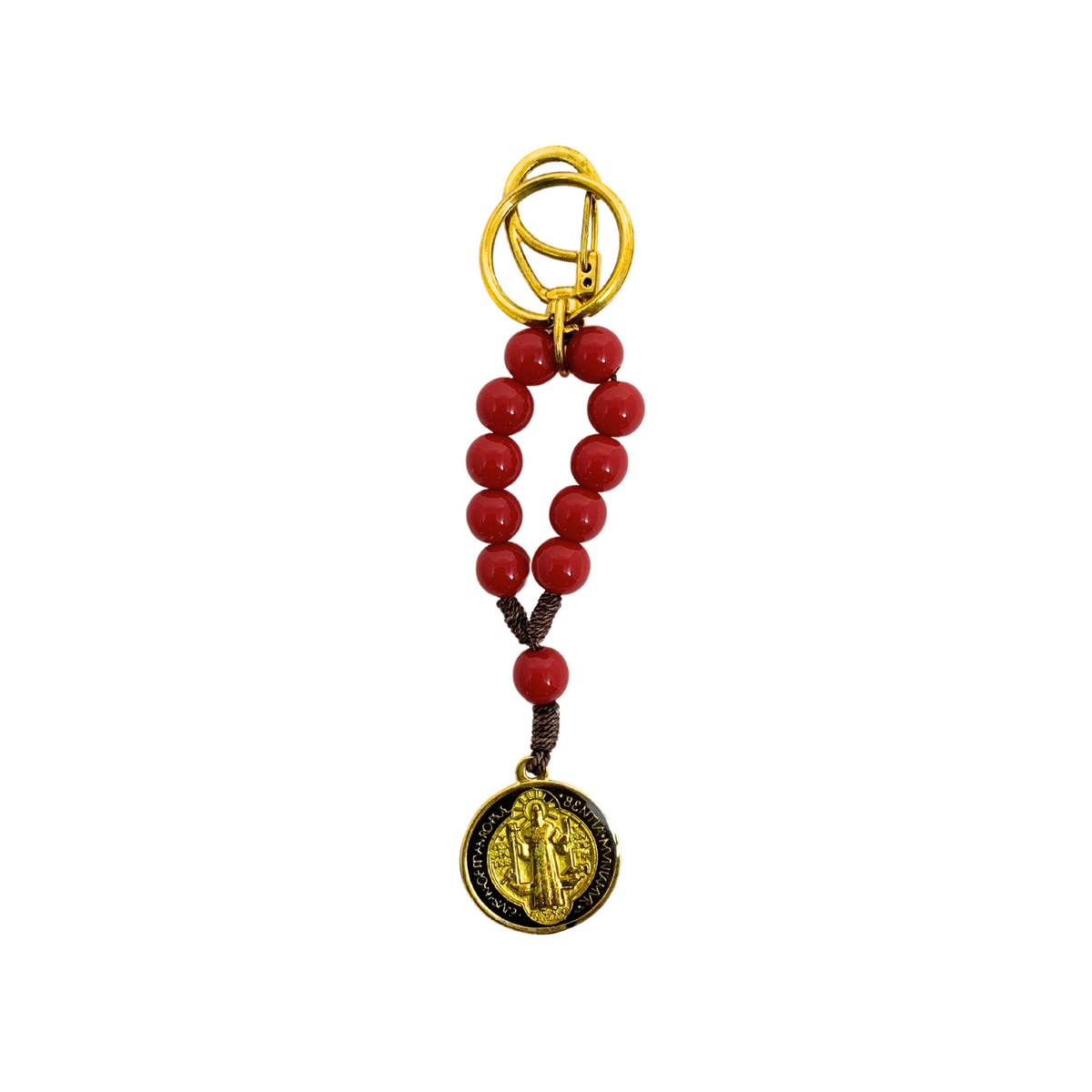 Chaveiro Dezena São Bento - Vermelho