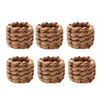 Conjunto de Anéis para Guardanapo em Rattan Feito à Mão