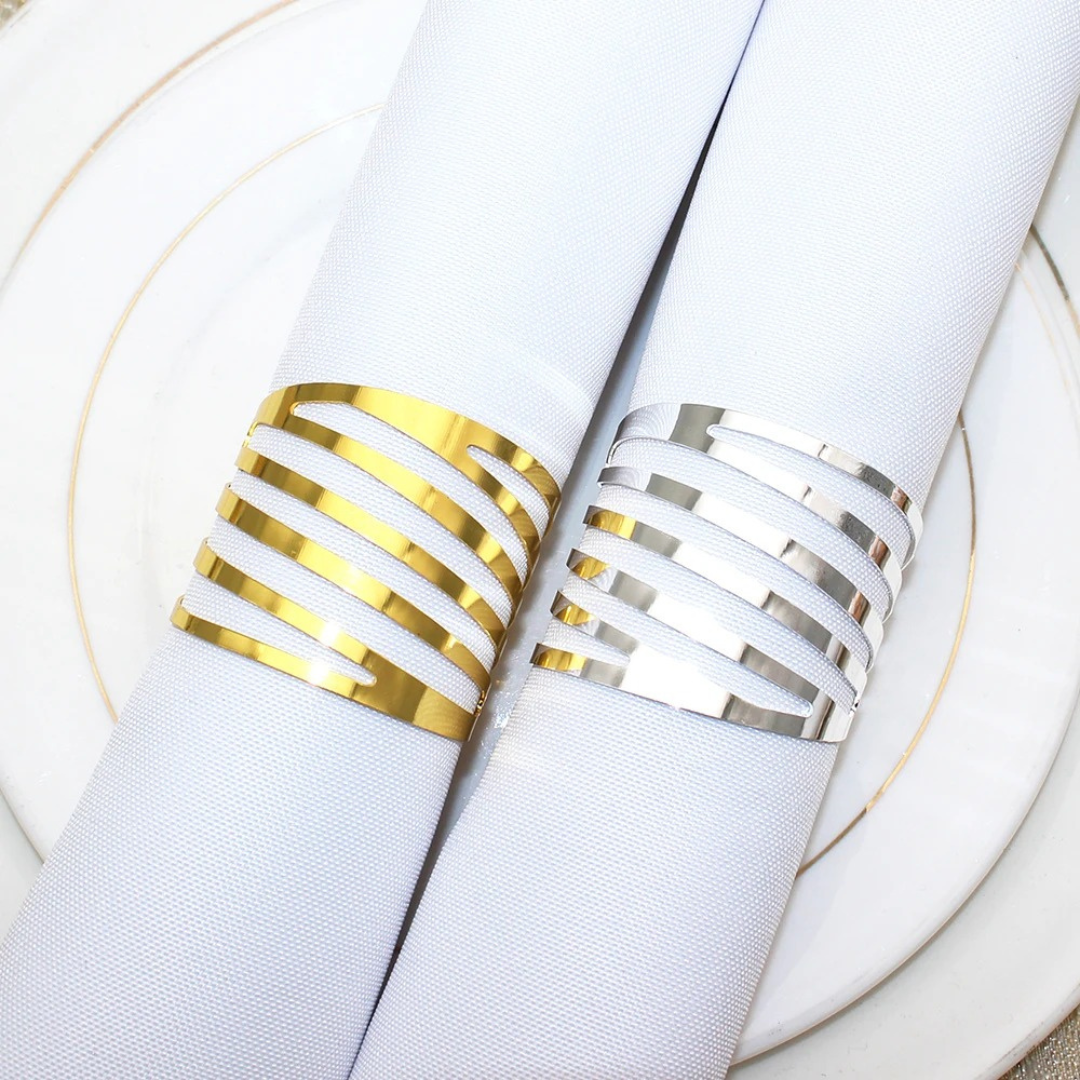 Conjunto de Anéis para Guardanapos Classic 20 Peças