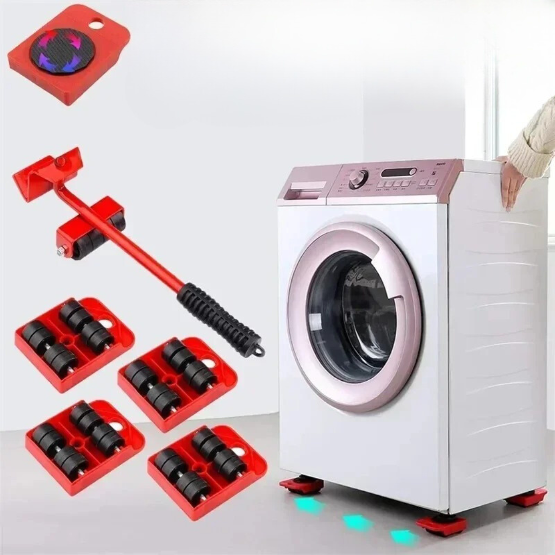 Conjunto de Ferramentas para Mover Móveis 5 Peças