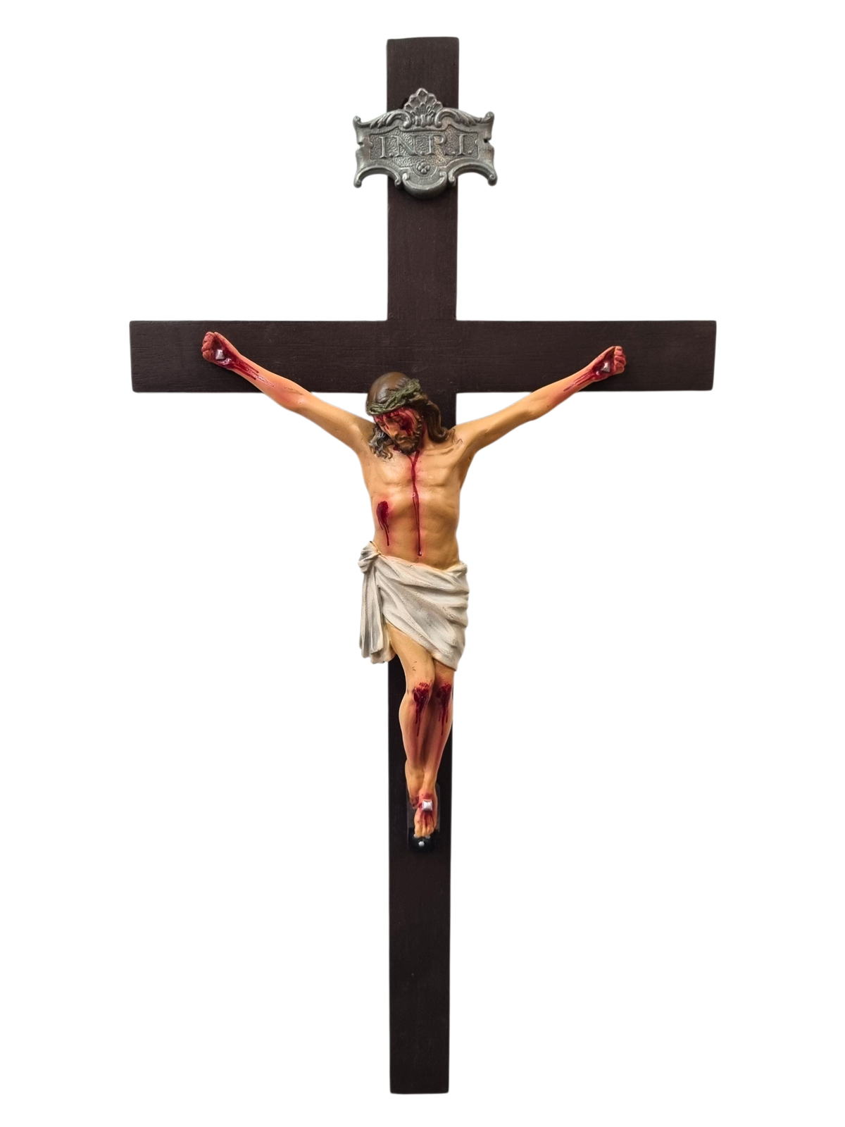 Crucifixo de Pó de Mármore 36 cm