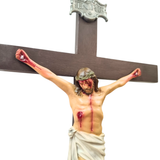 Crucifixo de Pó de Mármore 36 cm