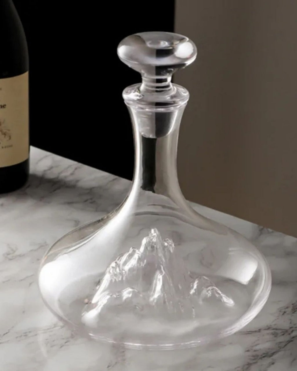 Decantador de Vidro Transparente Moderno para Vinho e Brandy Ideal para Festas e Jantares
