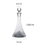 Decantador de Vidro Transparente Moderno para Vinho e Brandy Ideal para Festas e Jantares