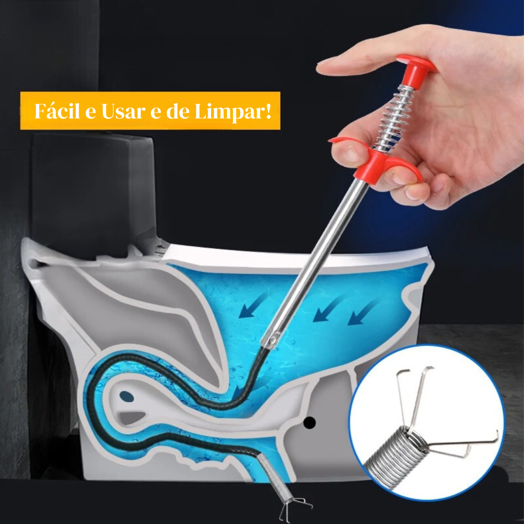 Desentupidor Limpador de Pias e Ralos com Garra Mecânica COMPRE 1 LEVE 2 + Frete Grátis