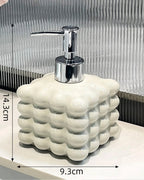 Dispensador de Sabão de Cerâmica para Banheiro e Lavabo