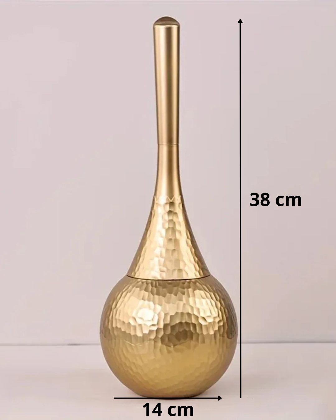 Escova de Vaso Sanitário com Suporte Dourado ou Prata