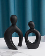 Escultura Decorativa de Casal para Sala Quarto ou Escritório