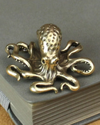 Estatueta de Polvo em Latão Vintage Miniatura Decorativa Retrô para Casa