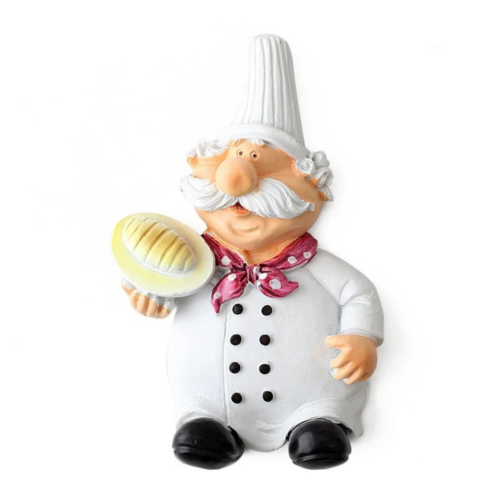 Estatuetas de Parede Chef com Ganchos