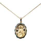 Gargantilha Nossa Senhora de Guadalupe em Prata de Lei 925 e Banho de Ouro 18K