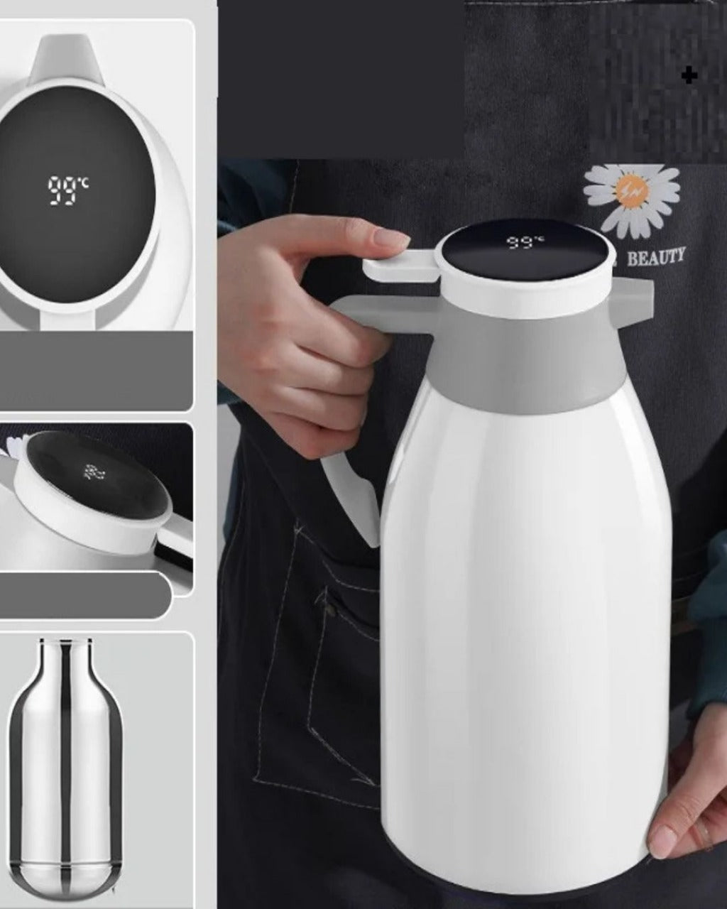 Garrafa Térmica de Café 2L com Display LED