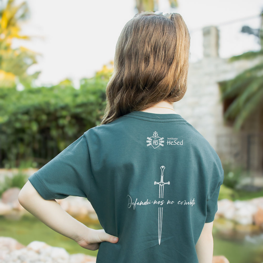 Camiseta Infantil Glorioso São Miguel Arcanjo - Hesed