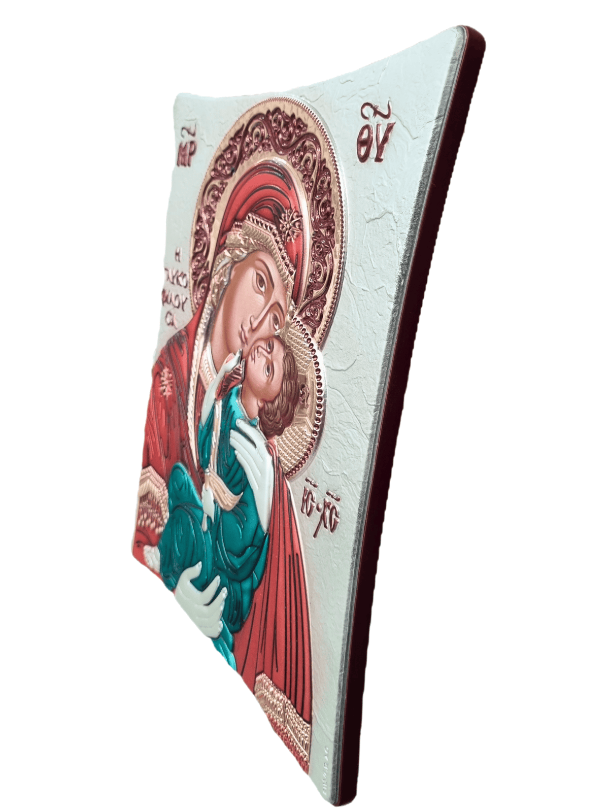 Ícone Grego Mãe da Ternura Esmaltado 11 x 14 cm
