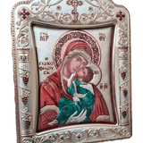 Ícone Grego Mãe da Ternura Esmaltado 30,5 x 22,7 cm