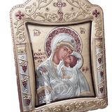 Ícone Grego Mãe da Ternura Esmaltado 39 x 29 cm