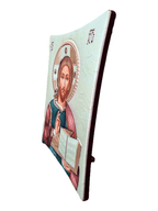 Ícone Grego Pantocrator Esmaltado