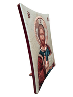 Ícone Grego Pantocrator Esmaltado