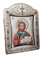 Ícone Grego Pantocrator Esmaltado 30,5 x 22,7 cm