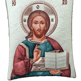 Ícone Grego Pantocrator Esmaltado