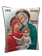 Ícone Grego Sagrada Família Esmaltada 11 x 14 cm