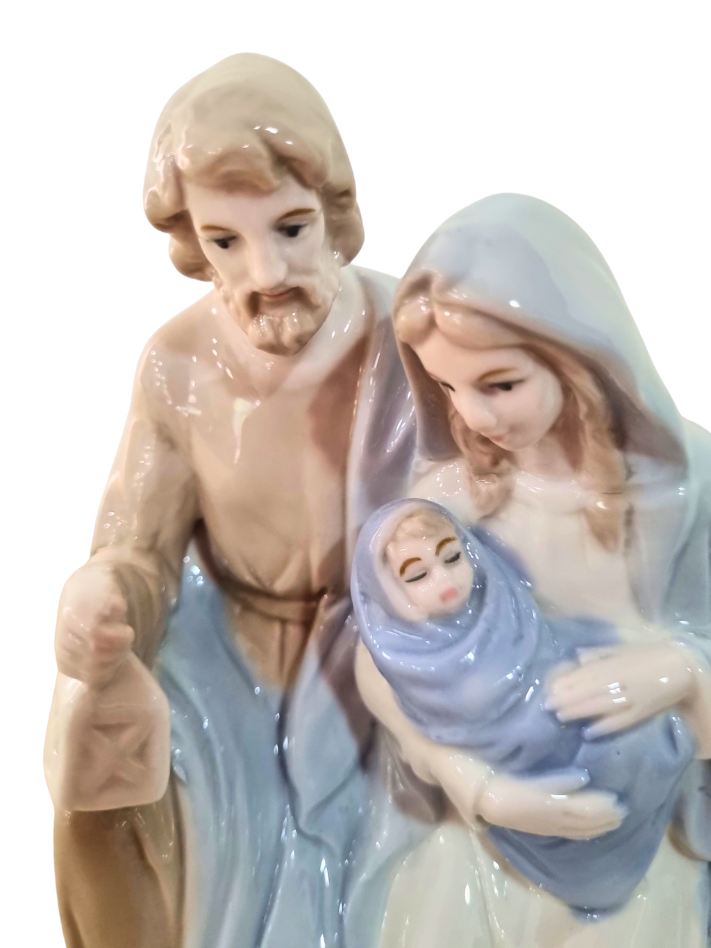 Imagem da Sagrada Família em Porcelana 16 cm